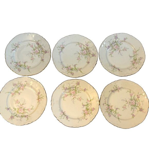 Vintage Homer Laughlin Jean set of 6 Bread & Butter Plate 6.25" - Picture 4 of 6